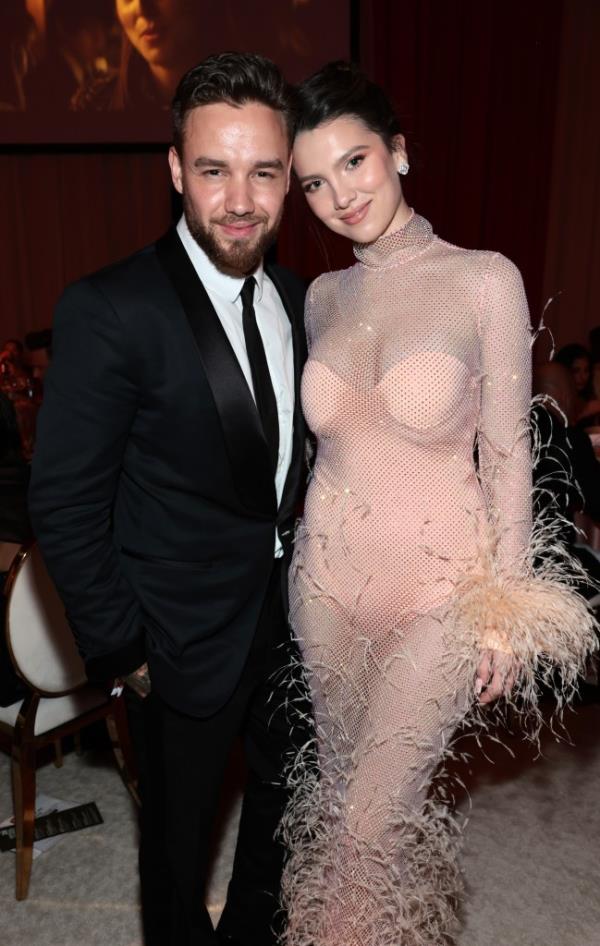 Liam Payne and ex-fiancée Maya Henry at the Elton John AIDS Foundation's 30th Annual Academy Awards Viewing Party on March 27, 2022.