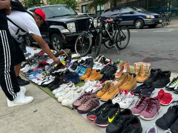 Illegal peddlers in Jackson Heights.