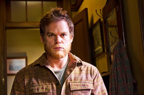 Dexter as a lumberjack in the notorious ending. 