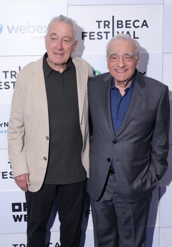 Robert De Niro and Martin Scorsese standing together at the 'Mean Streets' screening during the 2024 Tribeca Festival in New York City