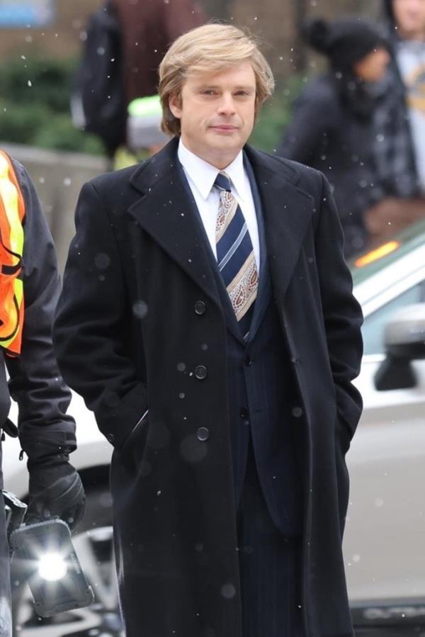 See Sebastian Stan as Do<em></em>nald Trump on film set